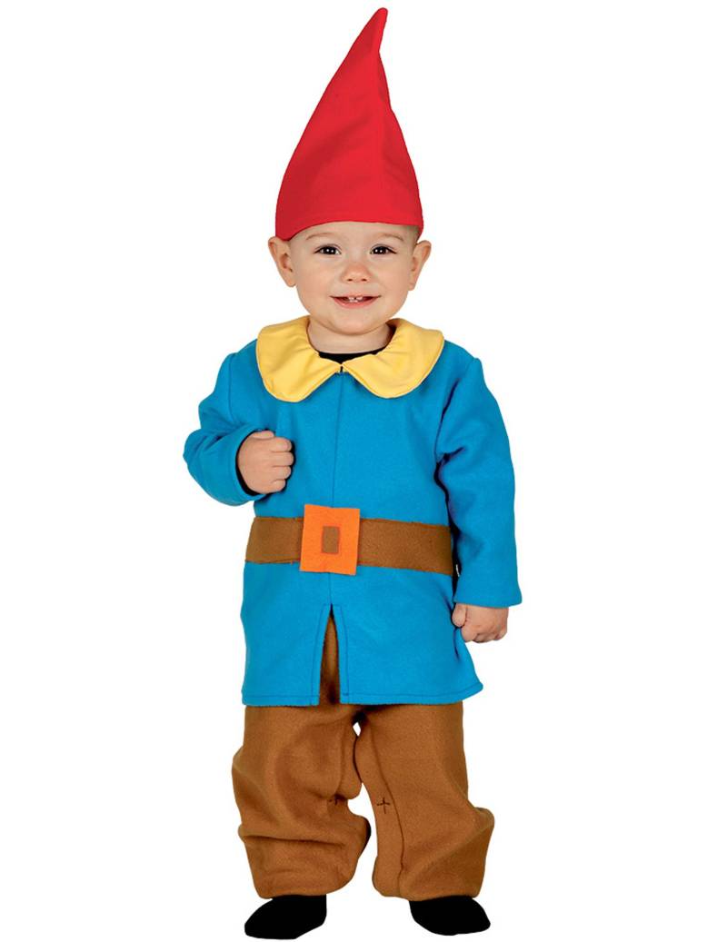 Zwergen-Kostüm für Kleinkinder Karnevalskostüm blau-braun-rot von FIESTAS GUIRCA, S.L.