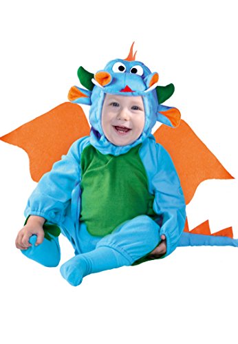 Blaues Drachenkostüm für Babys T-0/12 Monate Blaues Drachenkostüm für Babys T-0/12 Monate von FIESTAS GUIRCA