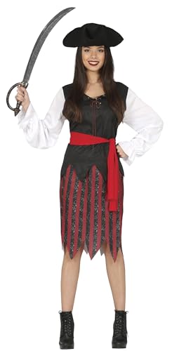 FIESTAS GUIRCA, S.L. Tapferes Piratin Kostüm für Damen M von FIESTAS GUIRCA
