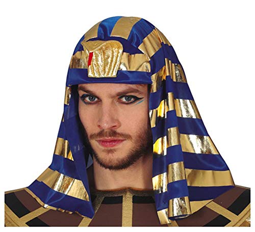 FIESTAS GUIRCA Ägyptischer souveräner Pharao Kopfschmuck in Gold und Blau von FIESTAS GUIRCA