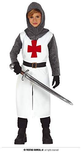 FIESTAS GUIRCA Adliger Tempel Ritter Kostüm Kind - Alter 7-9 Jahre - Jungen u. Mädchen Ritterkostüm Kinder - Ninja Krieger Kostüm Karneval, Templer Helden Fasching, Halloween, Mittelalter Markt FIESTAS GUIRCA Adliger Tempel Ritter Kostüm Kind - Alter 7-9 Jahre - Jungen u. Mädchen Ritterkostüm Kinder - Ninja Krieger Kostüm Karneval, Templer Helden Fasching, Halloween, Mittelalter Markt von FIESTAS GUIRCA