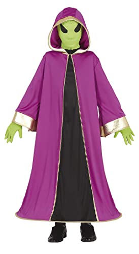 FIESTAS GUIRCA Alien-Kostüm - Lila Tunika mit Kapuze und grüner Maske für Kinder von 5-6 Jahren FIESTAS GUIRCA Alien-Kostüm - Lila Tunika mit Kapuze und grüner Maske für Kinder von 5-6 Jahren von FIESTAS GUIRCA
