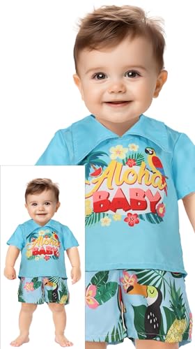 FIESTAS GUIRCA Aloha Sommer Outfit für Jungen – Mallorca Baby Kostüm Karneval Fasching Kleinkinder – Hawaii Tropischer Strandurlaub Karnevalskostüm Baby Junge 2-3 Jahre von FIESTAS GUIRCA