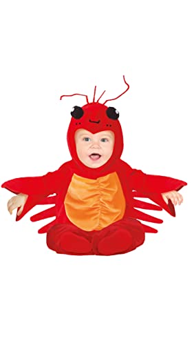 Fiestas GUiRCA Baby Hummer Kostüm – Roter Krebs Overall mit Kapuze für Babys von 12-18 Monaten von Fiestas GUiRCA