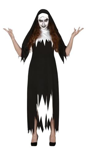 FIESTAS GUIRCA Besessene Nonne Halloween Kostüm Damen – Nonnenschleier Zerrissenes Nonnenkleid – Horrorfilm Zombie Nonne Halloween Kostüm Damen FIESTAS GUIRCA Besessene Nonne Halloween Kostüm Damen – Nonnenschleier Zerrissenes Nonnenkleid – Horrorfilm Zombie Nonne Halloween Kostüm Damen von FIESTAS GUIRCA