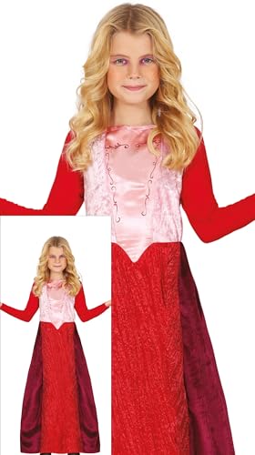FIESTAS GUIRCA Bezaubernde Schwester Hexe – Rotes Hexenkleid – Kostüm Kinder Halloween Mädchen 7-9 Jahre von FIESTAS GUIRCA