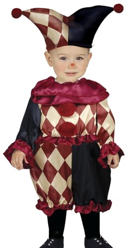 FIESTAS GUIRCA Bezaubernder Hofnarr Kostüm für Baby Jungen – Harlekin Zirkus Clown Joker Halloween Kostüm Baby Junge 18-24 Monate von FIESTAS GUIRCA