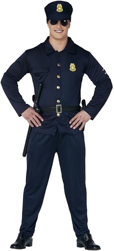 FIESTAS GUIRCA Blaues Polizei Kostüm Herren – Polizei Uniform Herren mit Polizeimütze – Fasching Karneval Polizist Kostüm Herren Größe S 46-48 FIESTAS GUIRCA Blaues Polizei Kostüm Herren – Polizei Uniform Herren mit Polizeimütze – Fasching Karneval Polizist Kostüm Herren Größe S 46-48 von FIESTAS GUIRCA