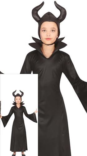 FIESTAS GUIRCA Böse Feen Königin Halloween Kostüm Kinder – Schwarzes Hexenkostüm mit Kleid & Teufelshörner – Märchen Fee Kostüm Kinder Halloween Mädchen 3-4 Jahre FIESTAS GUIRCA Böse Feen Königin Halloween Kostüm Kinder – Schwarzes Hexenkostüm mit Kleid & Teufelshörner – Märchen Fee Kostüm Kinder Halloween Mädchen 3-4 Jahre von FIESTAS GUIRCA