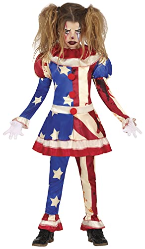 FIESTAS GUIRCA Böser amerikanischer Clown Kostüm – USA Terror Clown – Halloween Kinder Kostüm für Mädchen von 7-9 Jahren FIESTAS GUIRCA Böser amerikanischer Clown Kostüm – USA Terror Clown – Halloween Kinder Kostüm für Mädchen von 7-9 Jahren von FIESTAS GUIRCA