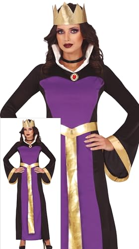 FIESTAS GUIRCA Boshafte Märchen Königin Halloween Kostüm Damen – Königinkrone und Langes Lila Königin Kleid – Halloween Kostüm Dame L 40-42 FIESTAS GUIRCA Boshafte Märchen Königin Halloween Kostüm Damen – Königinkrone und Langes Lila Königin Kleid – Halloween Kostüm Dame L 40-42 von FIESTAS GUIRCA