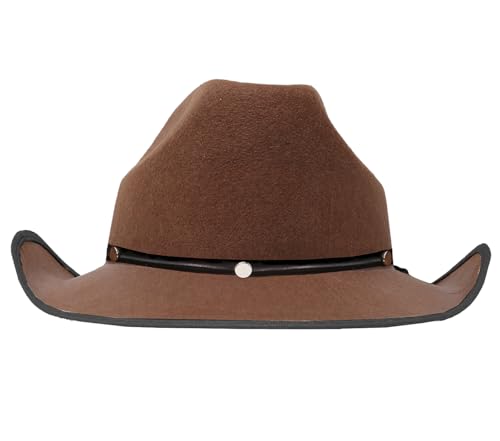 FIESTAS GUIRCA | Brauner Cowboy Hut aus Filz (Einheitsgröße) - Cowboy Kostümzubehör für Westernpartys und Karneval - Ideal für Erwachsene Unisex - Braun FIESTAS GUIRCA | Brauner Cowboy Hut aus Filz (Einheitsgröße) - Cowboy Kostümzubehör für Westernpartys und Karneval - Ideal für Erwachsene Unisex - Braun von FIESTAS GUIRCA