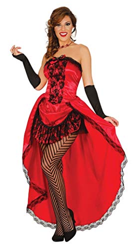 FIESTAS GUIRCA Burlesque Kabarett Kostüm rot für Damen L von Fiestas GUiRCA
