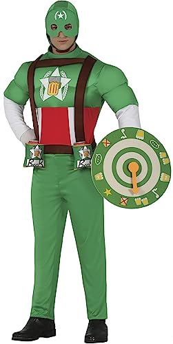 Fiestas Guirca Captain Bier Kostüm Herren - Junggesellenabschied Männer, Fasching, Karneval - Größe M 48 – 50 - Muskulöser Bier Super Helden Kostüm Herren -Alkohol Kostüm Herren Karneval, JGA Kostüm Fiestas Guirca Captain Bier Kostüm Herren - Junggesellenabschied Männer, Fasching, Karneval - Größe M 48 – 50 - Muskulöser Bier Super Helden Kostüm Herren -Alkohol Kostüm Herren Karneval, JGA Kostüm von Fiestas Guirca
