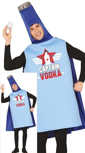 FIESTAS GUIRCA Captain Vodka Karneval Kostüm Herren – Wodka Flasche Lustiges Herren Kostüm JGA – Alkohol Junggesellenabschied Herren Kostüm Karneval Fasching Größe L FIESTAS GUIRCA Captain Vodka Karneval Kostüm Herren – Wodka Flasche Lustiges Herren Kostüm JGA – Alkohol Junggesellenabschied Herren Kostüm Karneval Fasching Größe L von FIESTAS GUIRCA