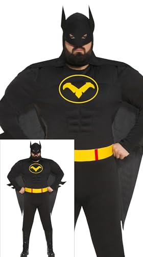 FIESTAS GUIRCA Dark Superhero Superhelden Kostüm Erwachsene – Superhelden Anzug mit Schwarzem Umhang u. Maske – Kindheitshelden Kostüm Herren Größe S 46-48 FIESTAS GUIRCA Dark Superhero Superhelden Kostüm Erwachsene – Superhelden Anzug mit Schwarzem Umhang u. Maske – Kindheitshelden Kostüm Herren Größe S 46-48 von FIESTAS GUIRCA