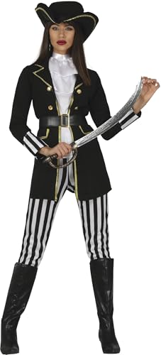 Fiestas Guirca Deluxe Piratenkostüm Damen - Größe S 36 – 38 - Kostüm Piratin Erwachsene inkl. Piraten Hut - Pirat Kostüm Damen Karneval, Fasching, Fastnacht Kostüm Pirat Damen, Halloween Fiestas Guirca Deluxe Piratenkostüm Damen - Größe S 36 – 38 - Kostüm Piratin Erwachsene inkl. Piraten Hut - Pirat Kostüm Damen Karneval, Fasching, Fastnacht Kostüm Pirat Damen, Halloween von Fiestas Guirca
