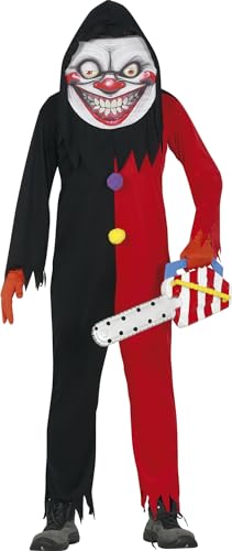 Fiestas Guirca Der Clown mit dem fiesen Selfie Grinsen - Schwarz roter Horror Herren Kostüm mit gruseligen Clown Maske Größe L 52 – 54 - Für Karneval/Fasching, Halloween, Themen Partys Fiestas Guirca Der Clown mit dem fiesen Selfie Grinsen - Schwarz roter Horror Herren Kostüm mit gruseligen Clown Maske Größe L 52 – 54 - Für Karneval/Fasching, Halloween, Themen Partys von Fiestas Guirca