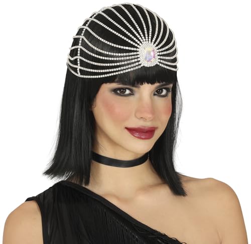 FIESTAS GUIRCA | Diadem mit Kopfschmuck aus Edelsteinen - Kostümzubehör für Prinzessinnen und die 20er Jahre - Ideal für Partys und Karneval - Damen - Silber FIESTAS GUIRCA | Diadem mit Kopfschmuck aus Edelsteinen - Kostümzubehör für Prinzessinnen und die 20er Jahre - Ideal für Partys und Karneval - Damen - Silber von FIESTAS GUIRCA