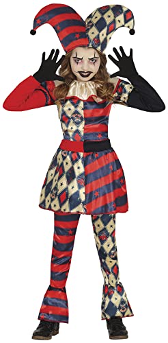 FIESTAS GUIRCA Edler Harlekin Kostüm – Böse Närrin Clown Kostüm mit Harlekin Hut – Halloween Kinder Kostüm für Mädchen von 5-6 Jahren FIESTAS GUIRCA Edler Harlekin Kostüm – Böse Närrin Clown Kostüm mit Harlekin Hut – Halloween Kinder Kostüm für Mädchen von 5-6 Jahren von FIESTAS GUIRCA