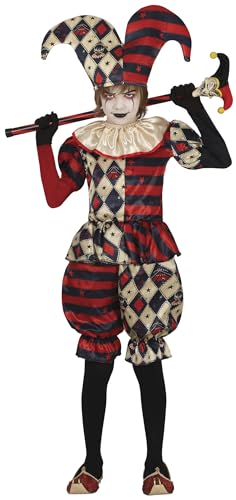 FIESTAS GUIRCA Edler Narr Kostüm – Böser Clown Kostüm mit Harlekin Hut – Halloween Kinder Kostüm für Jungen von 7-9 Jahren FIESTAS GUIRCA Edler Narr Kostüm – Böser Clown Kostüm mit Harlekin Hut – Halloween Kinder Kostüm für Jungen von 7-9 Jahren von FIESTAS GUIRCA