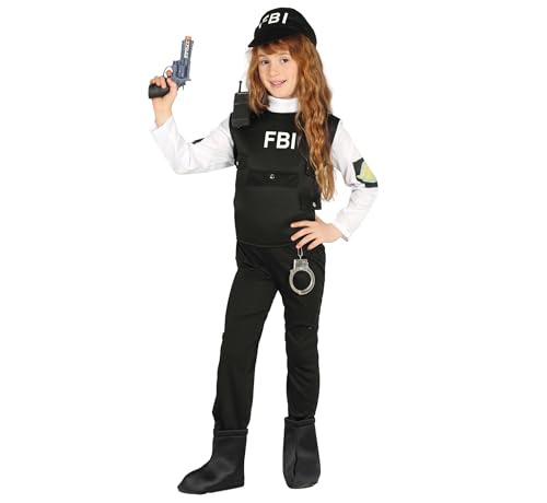 Fiestas Guirca FBI Kostüm Kinder, Polizei Kostüm Kinder - Alter 10-12 J. - FBI Agent Kostüm Jungen Mädchen, Kinderkostüm Polizist, SWAT Kostüm, FBI Polizei Uniform Fasching, Kostüm Polizistin Mädchen Fiestas Guirca FBI Kostüm Kinder, Polizei Kostüm Kinder - Alter 10-12 J. - FBI Agent Kostüm Jungen Mädchen, Kinderkostüm Polizist, SWAT Kostüm, FBI Polizei Uniform Fasching, Kostüm Polizistin Mädchen von Fiestas Guirca