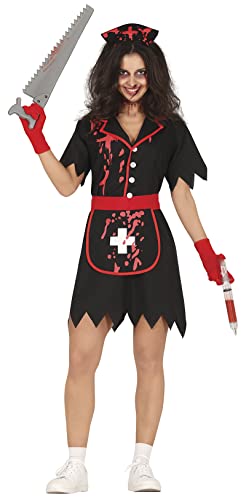 FIESTAS GUIRCA Finstere Vintage Krankenschwester Kostüm – Blutige Zombie Krankenschwester Uniform Halloween Kostüm Erwachsene Damen Größe 36-38 M FIESTAS GUIRCA Finstere Vintage Krankenschwester Kostüm – Blutige Zombie Krankenschwester Uniform Halloween Kostüm Erwachsene Damen Größe 36-38 M von FIESTAS GUIRCA