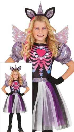 FIESTAS GUIRCA Finsteres Einhorn Halloween Kostüm Kinder – Lila Einhorn Haarreif, Glitzerkleid mit Tutu & Flügel – Kostüm Kinder Halloween Mädchen 3-4 Jahre FIESTAS GUIRCA Finsteres Einhorn Halloween Kostüm Kinder – Lila Einhorn Haarreif, Glitzerkleid mit Tutu & Flügel – Kostüm Kinder Halloween Mädchen 3-4 Jahre von FIESTAS GUIRCA