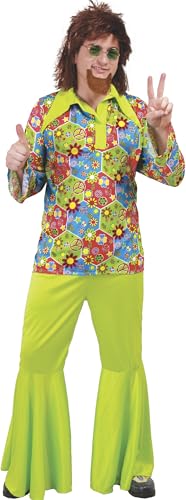 FIESTAS GUIRCA Flower Power Hippie Karneval Kostüm Herren – Buntes 70er Jahre Herren Outfit – 60er Hippie Herren Kostüm Karneval Fasching Größe XXL FIESTAS GUIRCA Flower Power Hippie Karneval Kostüm Herren – Buntes 70er Jahre Herren Outfit – 60er Hippie Herren Kostüm Karneval Fasching Größe XXL von FIESTAS GUIRCA