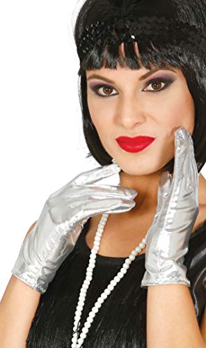FIESTAS GUIRCA GUI18666 - Handschuhe, silbern, 22 CMS. von FIESTAS GUIRCA