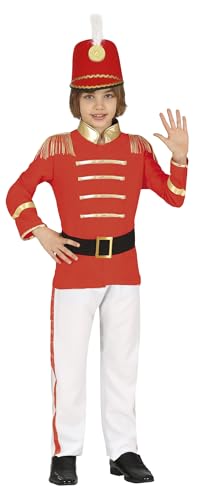 FIESTAS GUIRCA Garde Major Jungen Kostüm – Roter, weißer und goldener Trommler Tambourmajor für Jungen von 7-9 Jahren FIESTAS GUIRCA Garde Major Jungen Kostüm – Roter, weißer und goldener Trommler Tambourmajor für Jungen von 7-9 Jahren von FIESTAS GUIRCA
