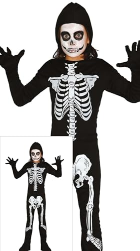 FIESTAS GUIRCA Geisterhaftes Skelett Halloween Kostüm Kinder – Sensenmann Schwarzer Tod – Kostüm Kinder Halloween Mädchen oder Jungen 3-4 Jahre FIESTAS GUIRCA Geisterhaftes Skelett Halloween Kostüm Kinder – Sensenmann Schwarzer Tod – Kostüm Kinder Halloween Mädchen oder Jungen 3-4 Jahre von FIESTAS GUIRCA