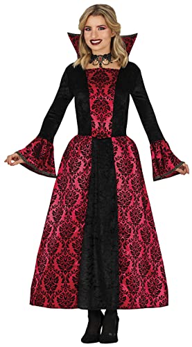 FIESTAS GUIRCA Glamouröse Vampirin Kostüm – Vampir Gräfin Rot Schwarzes Kleid Halloween Kostüm Erwachsene Damen Größe 36-38 M FIESTAS GUIRCA Glamouröse Vampirin Kostüm – Vampir Gräfin Rot Schwarzes Kleid Halloween Kostüm Erwachsene Damen Größe 36-38 M von FIESTAS GUIRCA