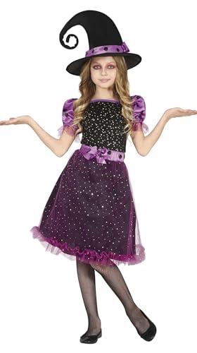 FIESTAS GUIRCA Glitzerndes lila Hexenkostüm - Kleid mit Glitzer und Hexenhut für Mädchen von 7–9 Jahren FIESTAS GUIRCA Glitzerndes lila Hexenkostüm - Kleid mit Glitzer und Hexenhut für Mädchen von 7–9 Jahren von FIESTAS GUIRCA