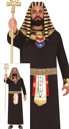FIESTAS GUIRCA Goldener Pharao Kostüm Herren – Ägyptischer Pharao Kostüm, Schwarz Gold inkl. Pharao Kopfschmuck – König von Ägypten Kostüm Pharao Herren Größe XL 54-56 FIESTAS GUIRCA Goldener Pharao Kostüm Herren – Ägyptischer Pharao Kostüm, Schwarz Gold inkl. Pharao Kopfschmuck – König von Ägypten Kostüm Pharao Herren Größe XL 54-56 von FIESTAS GUIRCA