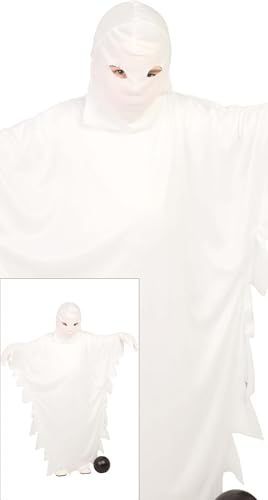 FIESTAS GUIRCA Gruseliges Gespenst Halloween Kostüm Kinder – Weißer Geist Kostüm Kinder Halloween Mädchen oder Jungen 3-4 Jahre von FIESTAS GUIRCA