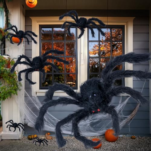 FIESTAS GUIRCA | Haarige Schwarze Riesenspinne 150 cm - Halloween Deko Behaarte Spinne - Dekospinne XL ideal für Halloween und gruselige Mottopartys FIESTAS GUIRCA | Haarige Schwarze Riesenspinne 150 cm - Halloween Deko Behaarte Spinne - Dekospinne XL ideal für Halloween und gruselige Mottopartys von FIESTAS GUIRCA