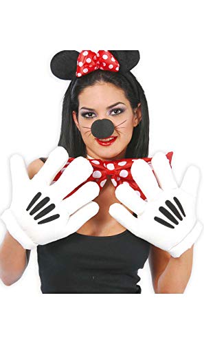 Guirca-16579 Mickey Maus oder Minnie Gepolsterte Handschuhe für Mascotte 3+ 3+, weiß, 440081 Guirca-16579 Mickey Maus oder Minnie Gepolsterte Handschuhe für Mascotte 3+ 3+, weiß, 440081 von Guirca
