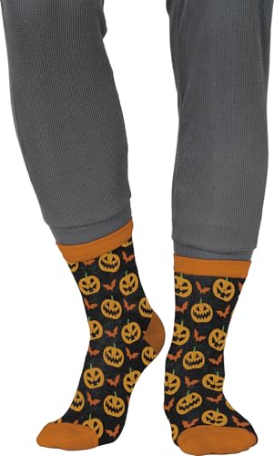 FIESTAS GUIRCA | Halloween-Socken mit Kürbissen (28-35) - Textilaccessoire für Kostüme und Halloween-Partys - Ideal für Kinder und Erwachsene - Lustige Strümpfe für Feiern - Mehrfarbig von FIESTAS GUIRCA