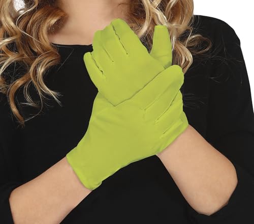 FIESTAS GUIRCA | Hellgrüne Kinderhandschuhe (17 cm) - Kostümzubehör für Teufel und Dämonen - Ideal für Halloween, Karneval und Kostümpartys - Unisex für Kinder - Grün von FIESTAS GUIRCA