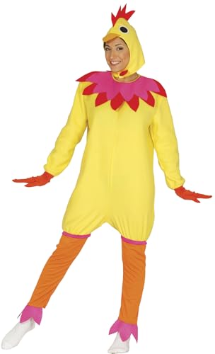Fiestas Guirca Henne Kostüm Damen - Huhn Kostüm Erwachsene Karneval inkl. Hühnchen Hut, Größe M 38 – 40 - Hühner Kostüm Fasching Kostüme für Erwachsene, Kostüm Huhn Tierkostüm Damen, Küken Kostüm Fiestas Guirca Henne Kostüm Damen - Huhn Kostüm Erwachsene Karneval inkl. Hühnchen Hut, Größe M 38 – 40 - Hühner Kostüm Fasching Kostüme für Erwachsene, Kostüm Huhn Tierkostüm Damen, Küken Kostüm von Fiestas Guirca