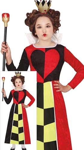 FIESTAS GUIRCA Herzkönigin Karneval Kostüm Mädchen – Herzdame Märchenkönigin Kostüm – Königin Fasching Karneval Kostüm Kinder Mädchen 5-6 Jahre FIESTAS GUIRCA Herzkönigin Karneval Kostüm Mädchen – Herzdame Märchenkönigin Kostüm – Königin Fasching Karneval Kostüm Kinder Mädchen 5-6 Jahre von FIESTAS GUIRCA