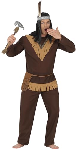 FIESTAS GUIRCA Indianer Kostüm Herren – Krieger Kostüm Herren Karneval Fasching Größe L 52-54 FIESTAS GUIRCA Indianer Kostüm Herren – Krieger Kostüm Herren Karneval Fasching Größe L 52-54 von FIESTAS GUIRCA