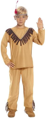 FIESTAS GUIRCA Indianer Kostüm Kinder Jungen - Western Häuptling Kostüm Wildleder Optik mit Indianer Kopfschmuck - Alter 5-6 J. - Wilder Westen Uhreinwohner Karneval, Fasching, Cowboy Kostüm Party FIESTAS GUIRCA Indianer Kostüm Kinder Jungen - Western Häuptling Kostüm Wildleder Optik mit Indianer Kopfschmuck - Alter 5-6 J. - Wilder Westen Uhreinwohner Karneval, Fasching, Cowboy Kostüm Party von FIESTAS GUIRCA