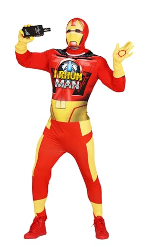 FIESTAS GUIRCA | Rhum Man Kostüm Herren M 48-50 – Besoffener Superheld JGA Karneval Fasching FIESTAS GUIRCA | Rhum Man Kostüm Herren M 48-50 – Besoffener Superheld JGA Karneval Fasching von FIESTAS GUIRCA