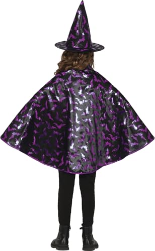 FIESTAS GUIRCA | Kinder Hexen Set (50 cm) - Umhang und Hut für Halloween Kostüme und Hexenpartys - Ideales Zubehör für Jungen und Mädchen - Schwarz von FIESTAS GUIRCA