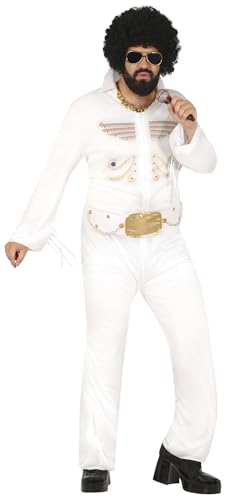 FIESTAS GUIRCA King of Rock Karneval Kostüm Herren – Pop Sänger der 50er Jahre Elvis Herren Kostüm Karneval Fasching Größe XL 54-56 FIESTAS GUIRCA King of Rock Karneval Kostüm Herren – Pop Sänger der 50er Jahre Elvis Herren Kostüm Karneval Fasching Größe XL 54-56 von FIESTAS GUIRCA