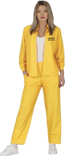 FIESTAS GUIRCA Knasti Kostüm Damen - Größe M 38 – 40 - Gefangener Kostüm Damen - Prisoner Kostüm Erwachsene Karneval, Faschingskostüm Sträfling, Kostüm Häftling Fastnacht, Jail Costume Halloween FIESTAS GUIRCA Knasti Kostüm Damen - Größe M 38 – 40 - Gefangener Kostüm Damen - Prisoner Kostüm Erwachsene Karneval, Faschingskostüm Sträfling, Kostüm Häftling Fastnacht, Jail Costume Halloween von Fiestas Guirca