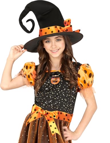 FIESTAS GUIRCA | Kürbis Halskette mit LEDs (5 cm) - Schmuckzubehör für Halloween und Kostümpartys - Ideal für Halloween und Feiern - Für Kinder und Erwachsene - Orange und Schwarz von FIESTAS GUIRCA