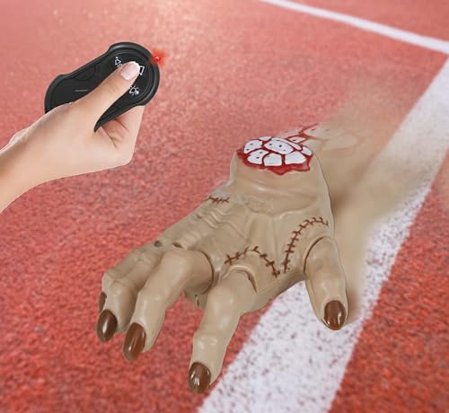 FIESTAS GUIRCA | Laufende Hand mit Fernbedienung (18 cm) - Halloween Spielzeug und Deko - Laufendes Händchen Schaurige Halloween Film Dekoration mit Bewegung - Beige von FIESTAS GUIRCA